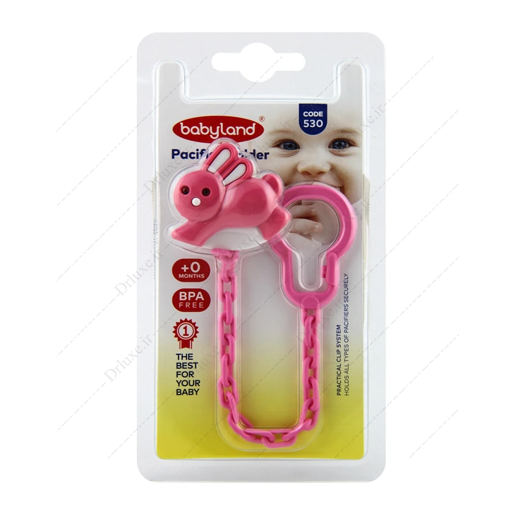 زنجیر پستانک بی بی لند کد 530 | نگهدارنده ایمن و بهداشتی برای نوزادان